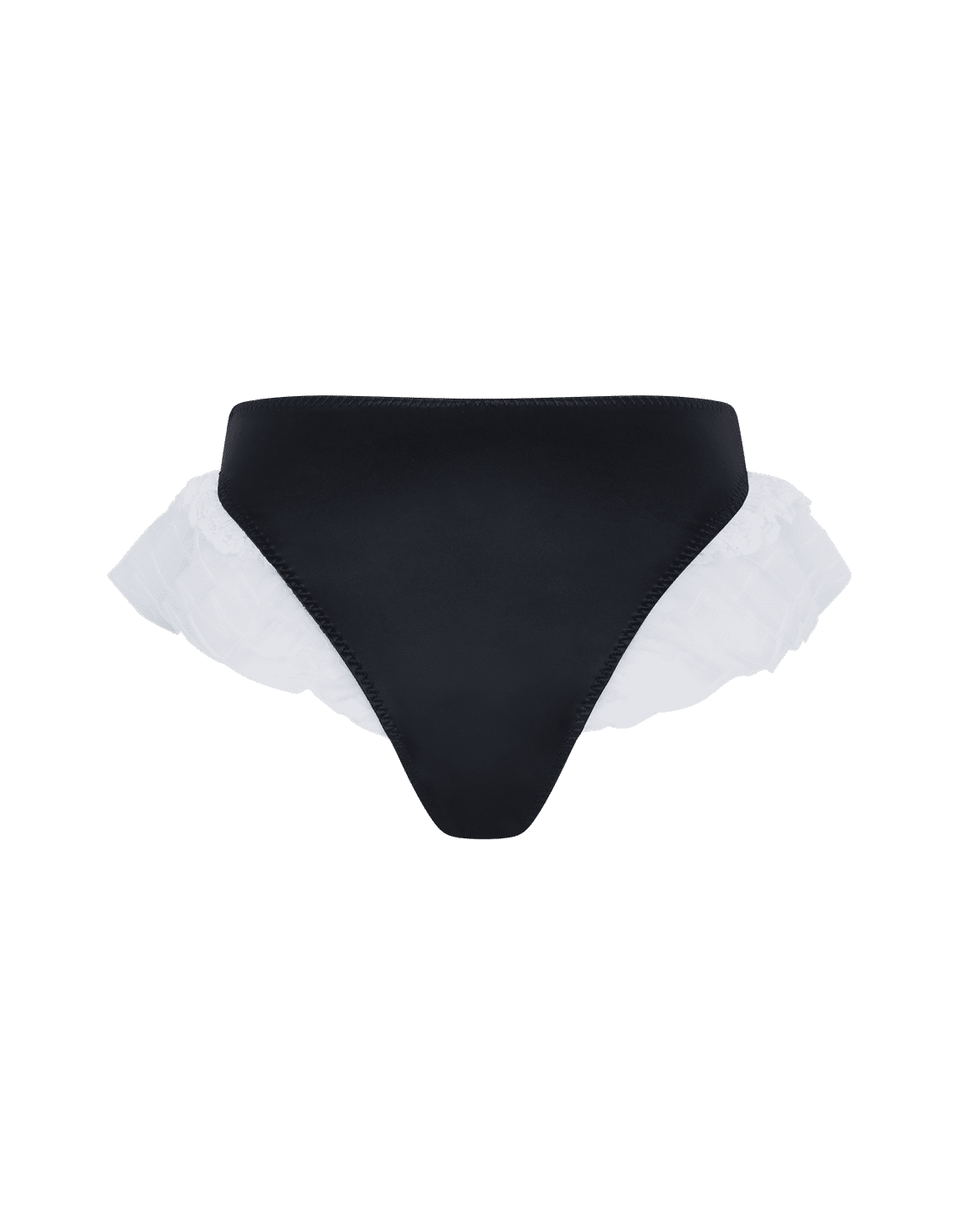 Bonnie High Waist Brief Black/White | Agent Provocateur