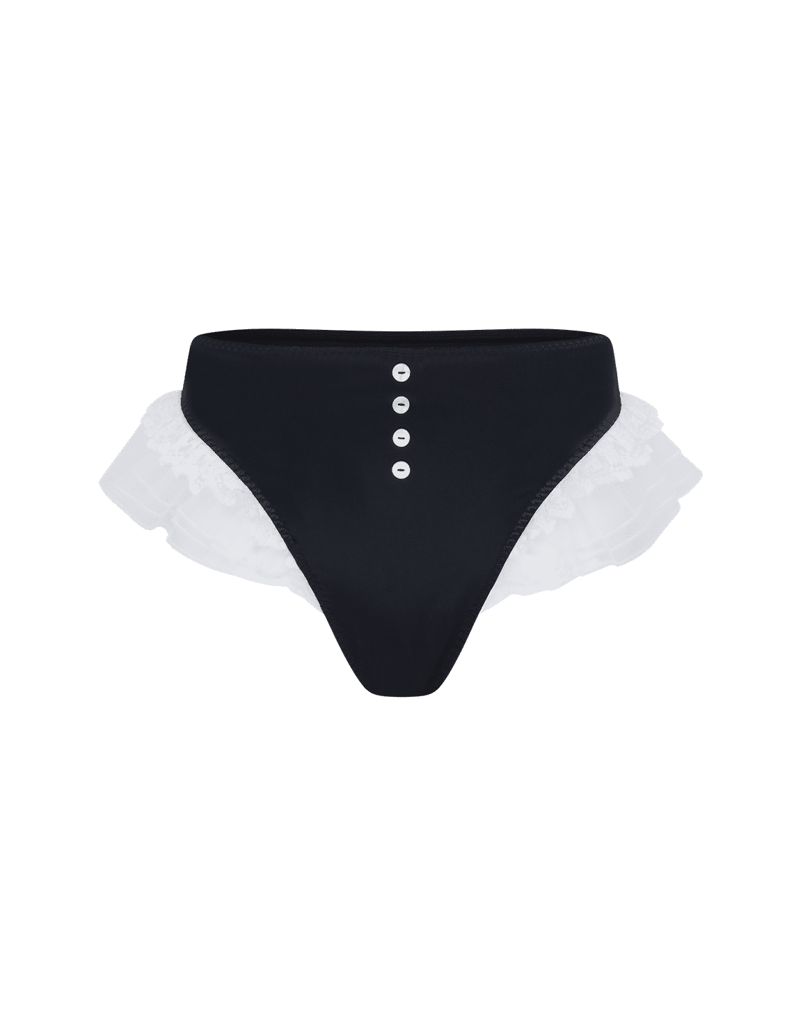 Bonnie High Waist Brief Black/White | Agent Provocateur