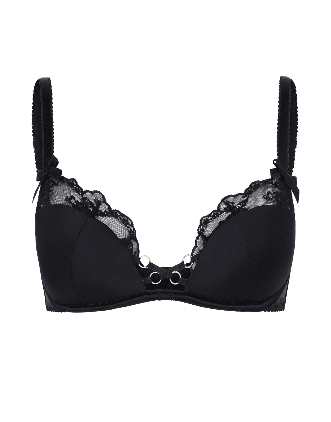 Daphnie Plunge Underwired Bra Black | Agent Provocateur