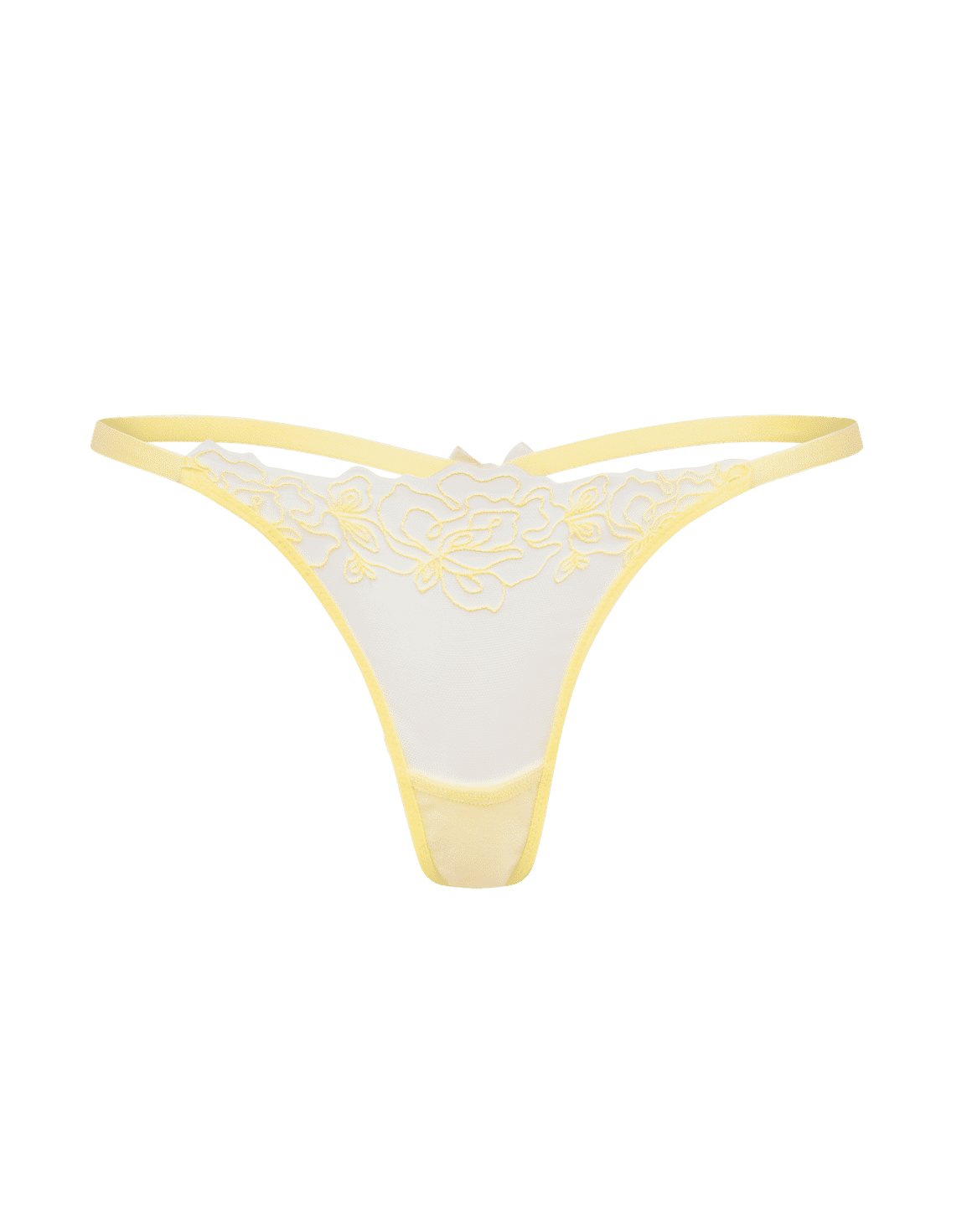Juni Thong Yellow/Pink | Agent Provocateur