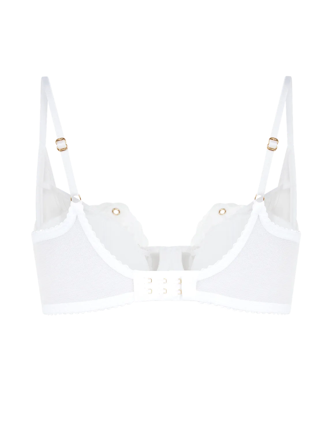 Nicoletti Plunge Underwired Bra White | Agent Provocateur