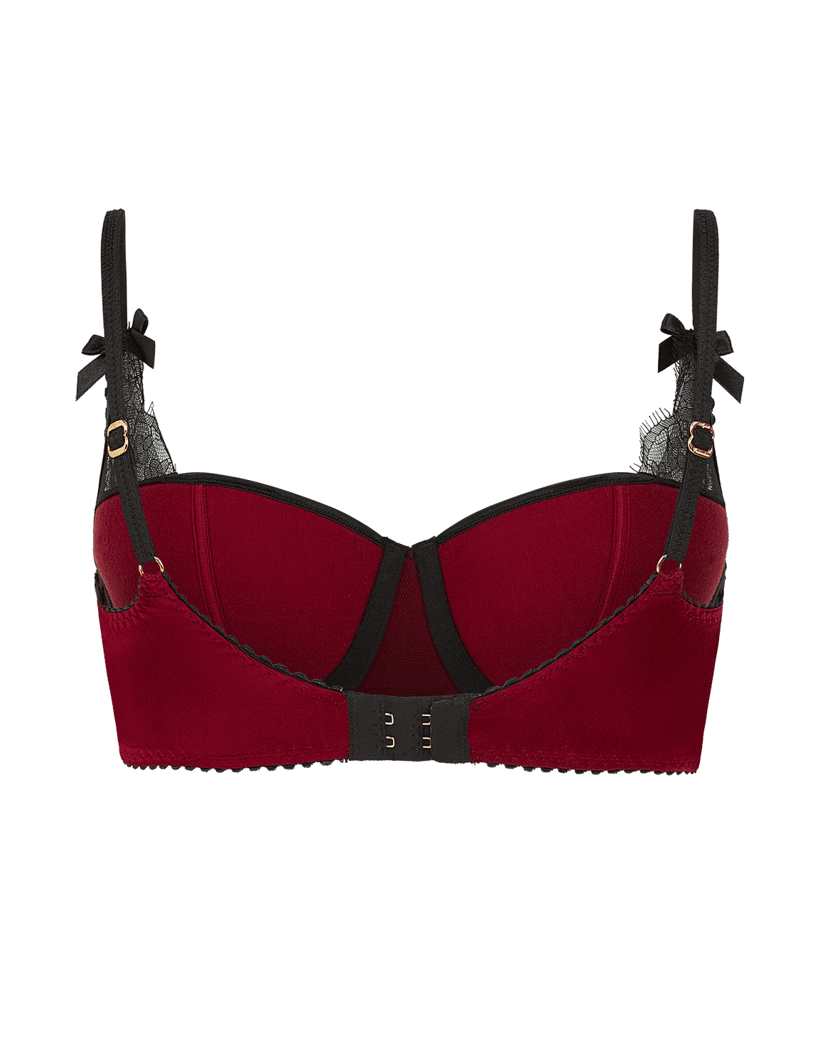Sammi Demi Cup Underwired Bra Burgundy/Black | Agent Provocateur