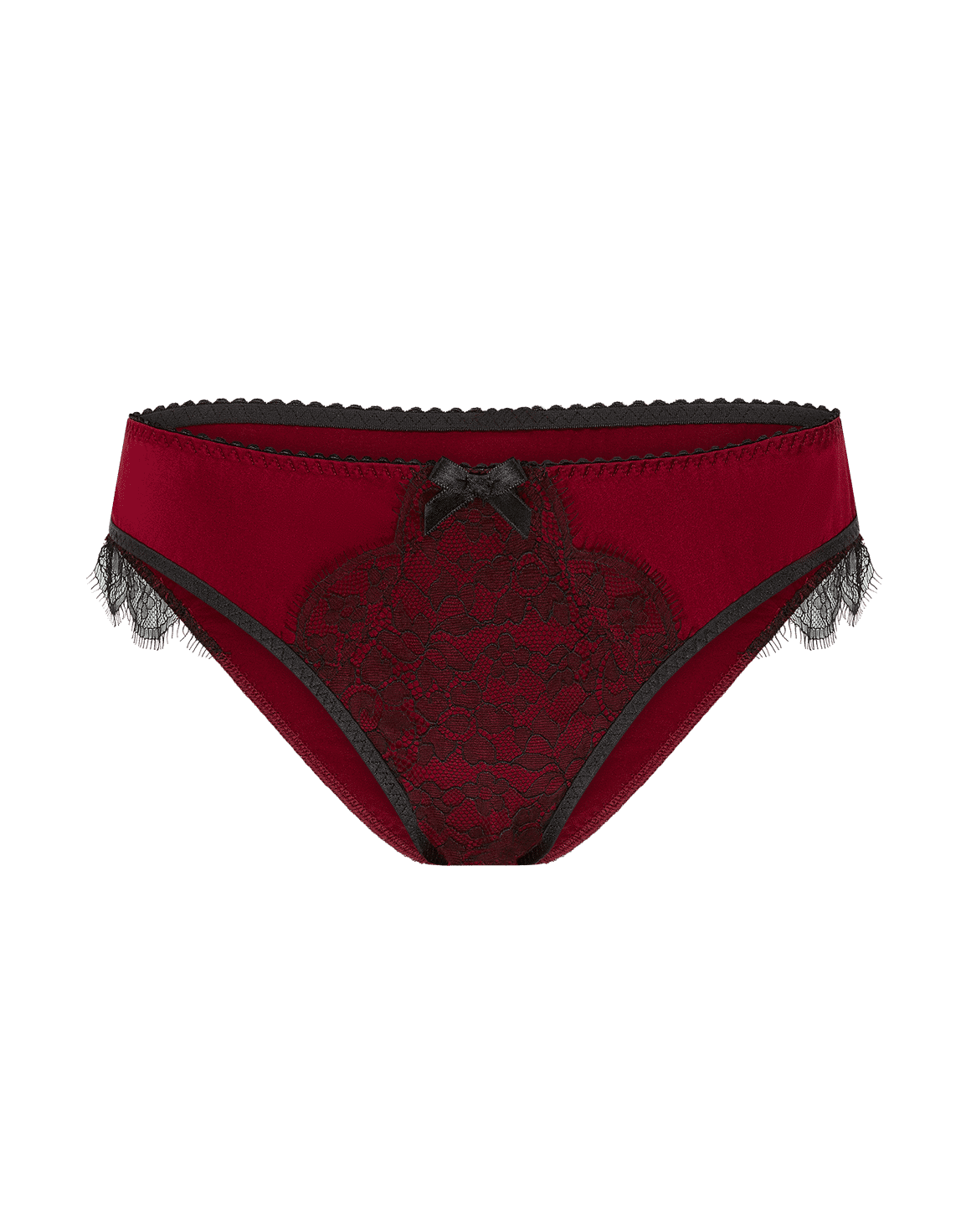 Sammi Full Brief Burgundy/Black | Agent Provocateur