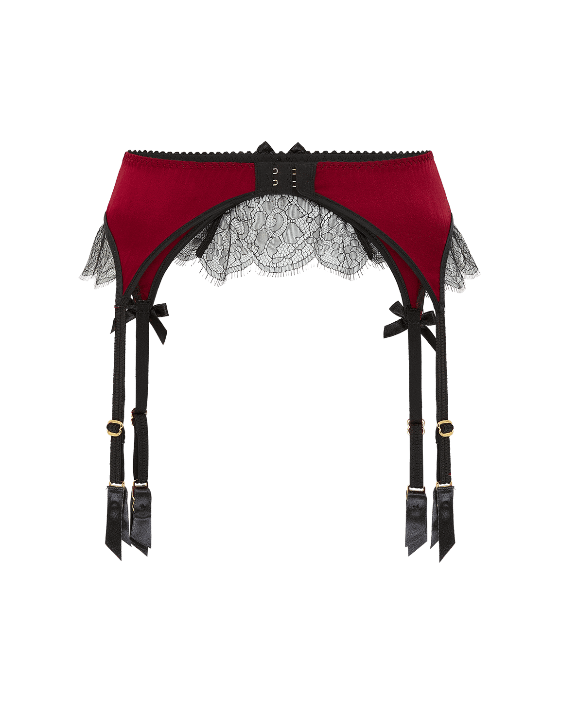 Sammi Suspender Burgundy/Black | Agent Provocateur