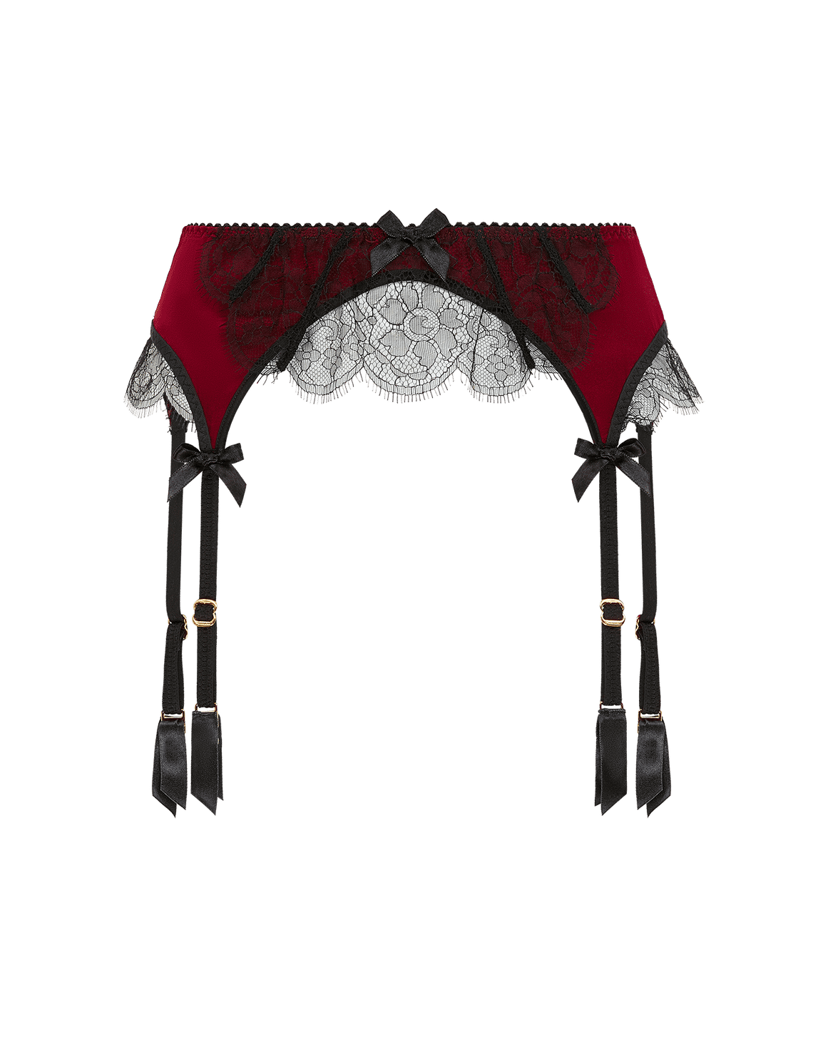 Sammi Suspender Burgundy/Black | Agent Provocateur