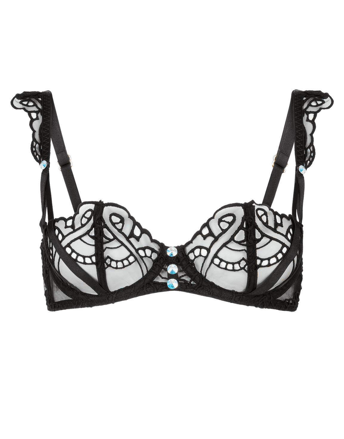 Seren Balconette Underwired Bra Black | Agent Provocateur