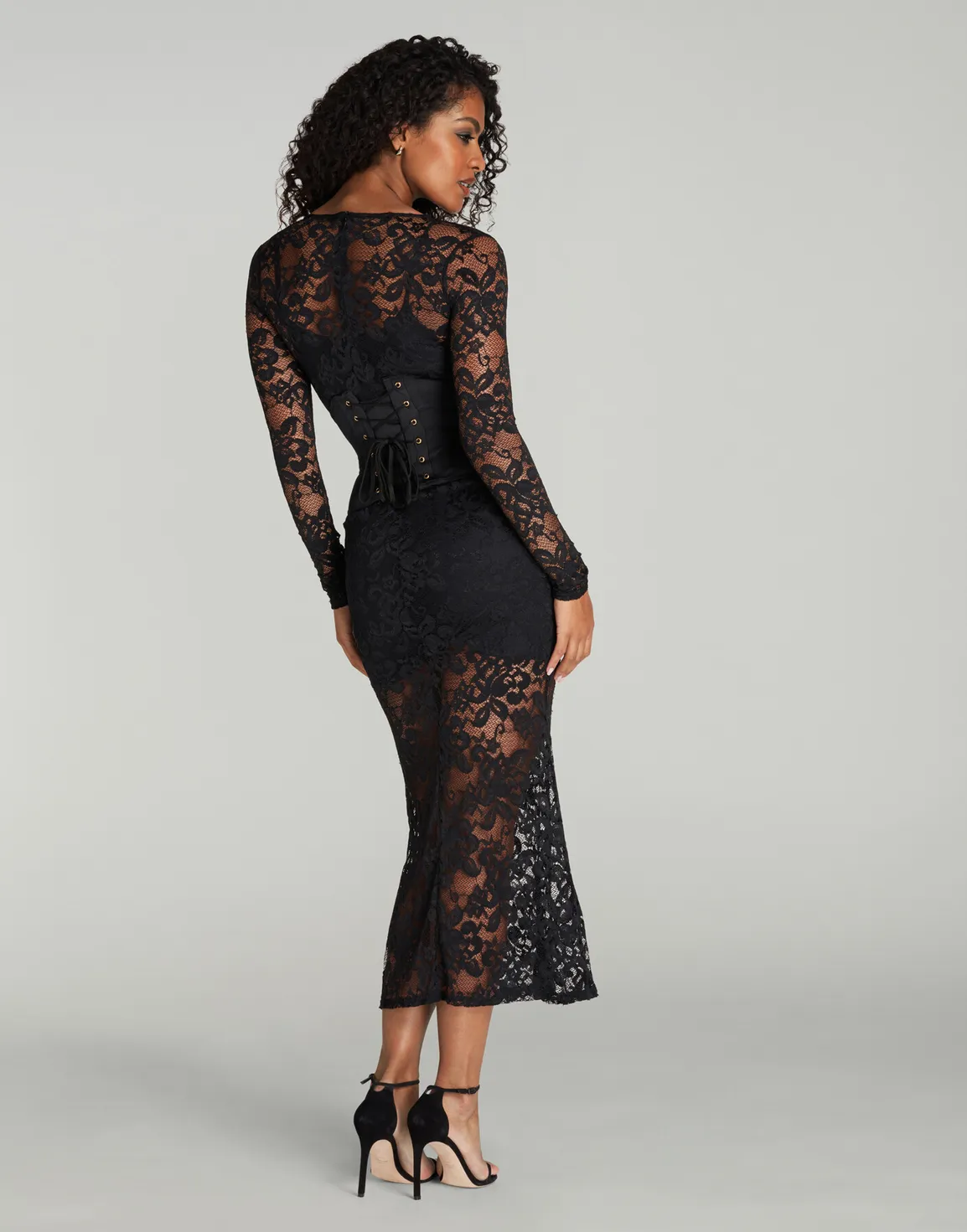 Cindee Maxi Dress Black | Agent Provocateur