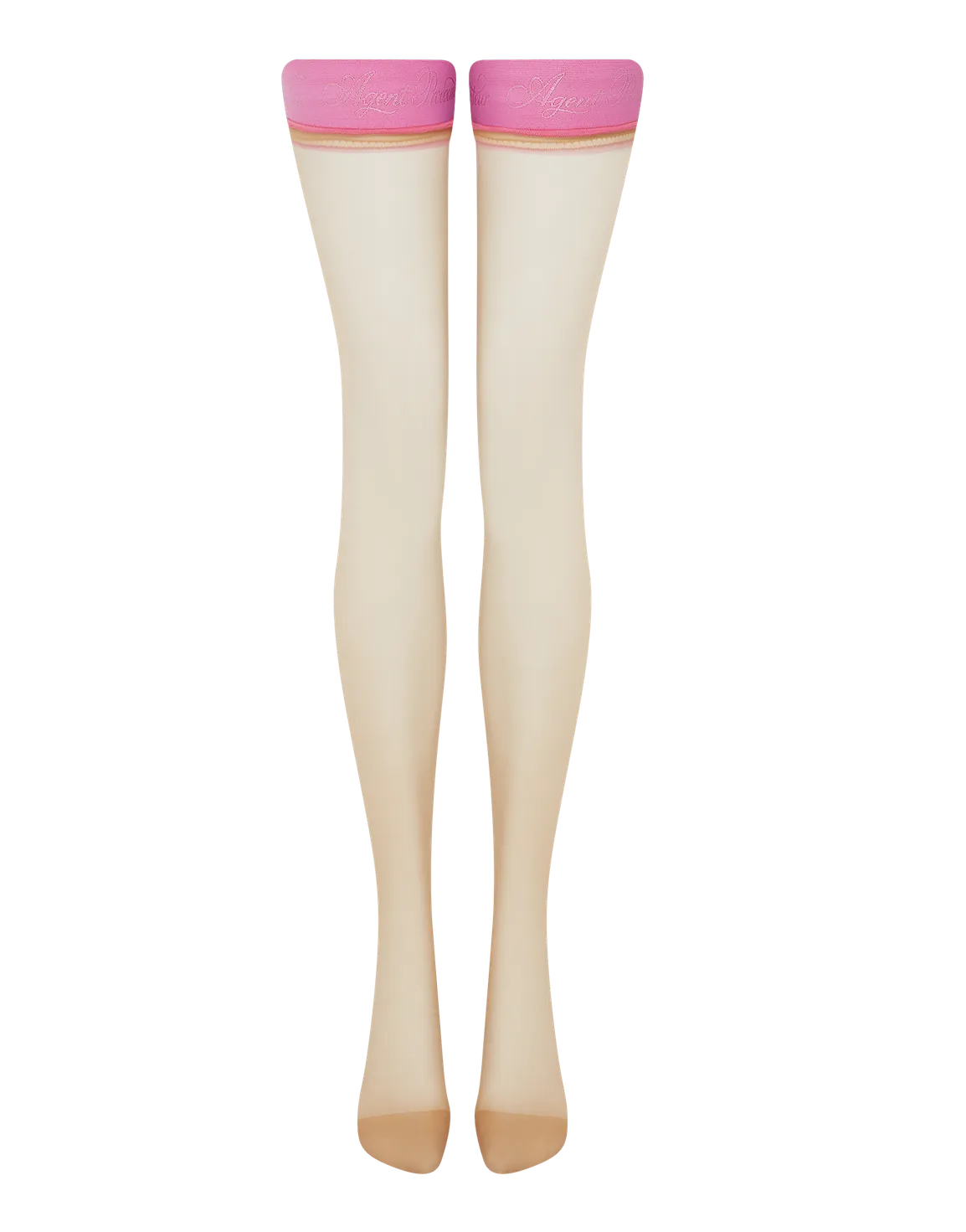 Tanzie Hold Ups Champagne/Pink | Agent Provocateur