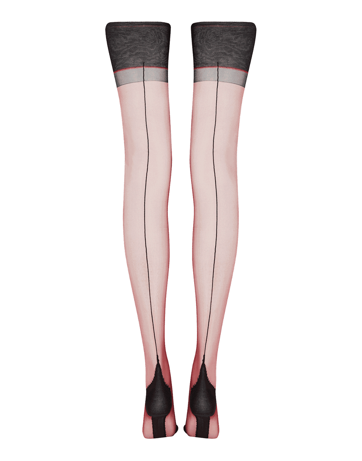 Gia Stockings Burgundy/Black | Agent Provocateur