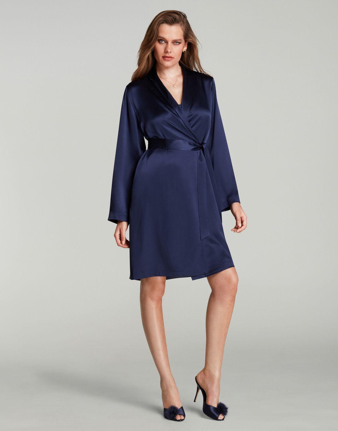 Cecily Short Gown Navy/Navy | Agent Provocateur