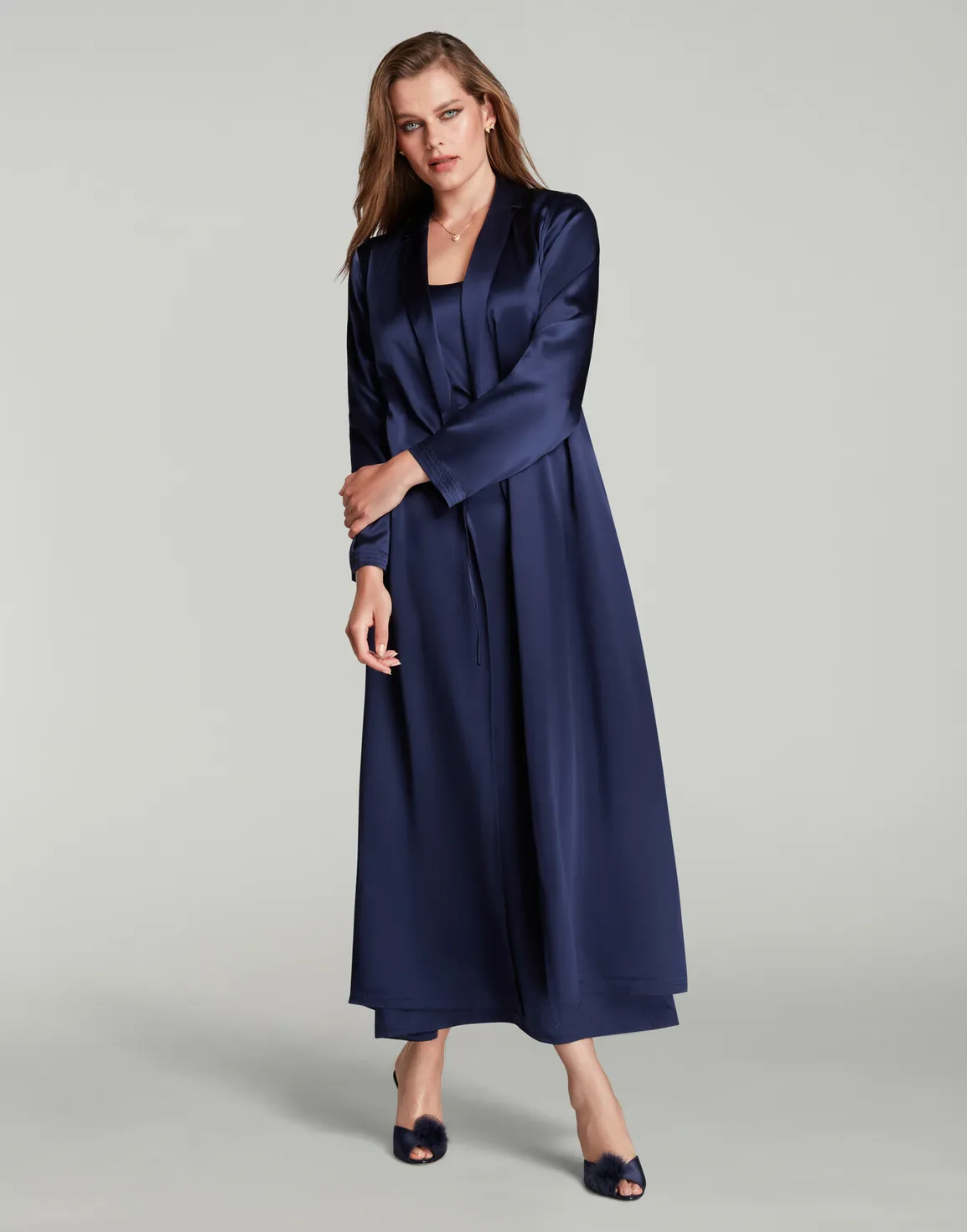 Cecily Long Gown Navy | Agent Provocateur