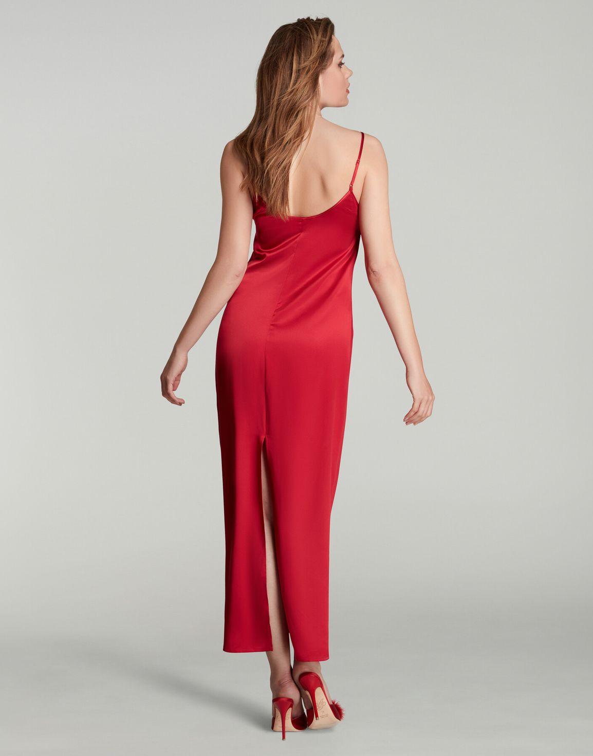Cecily Long Slip Dress Red/Red | Agent Provocateur