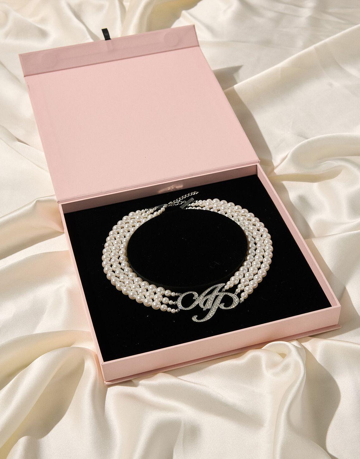 Britt Necklace Silver/Pearl | Agent Provocateur
