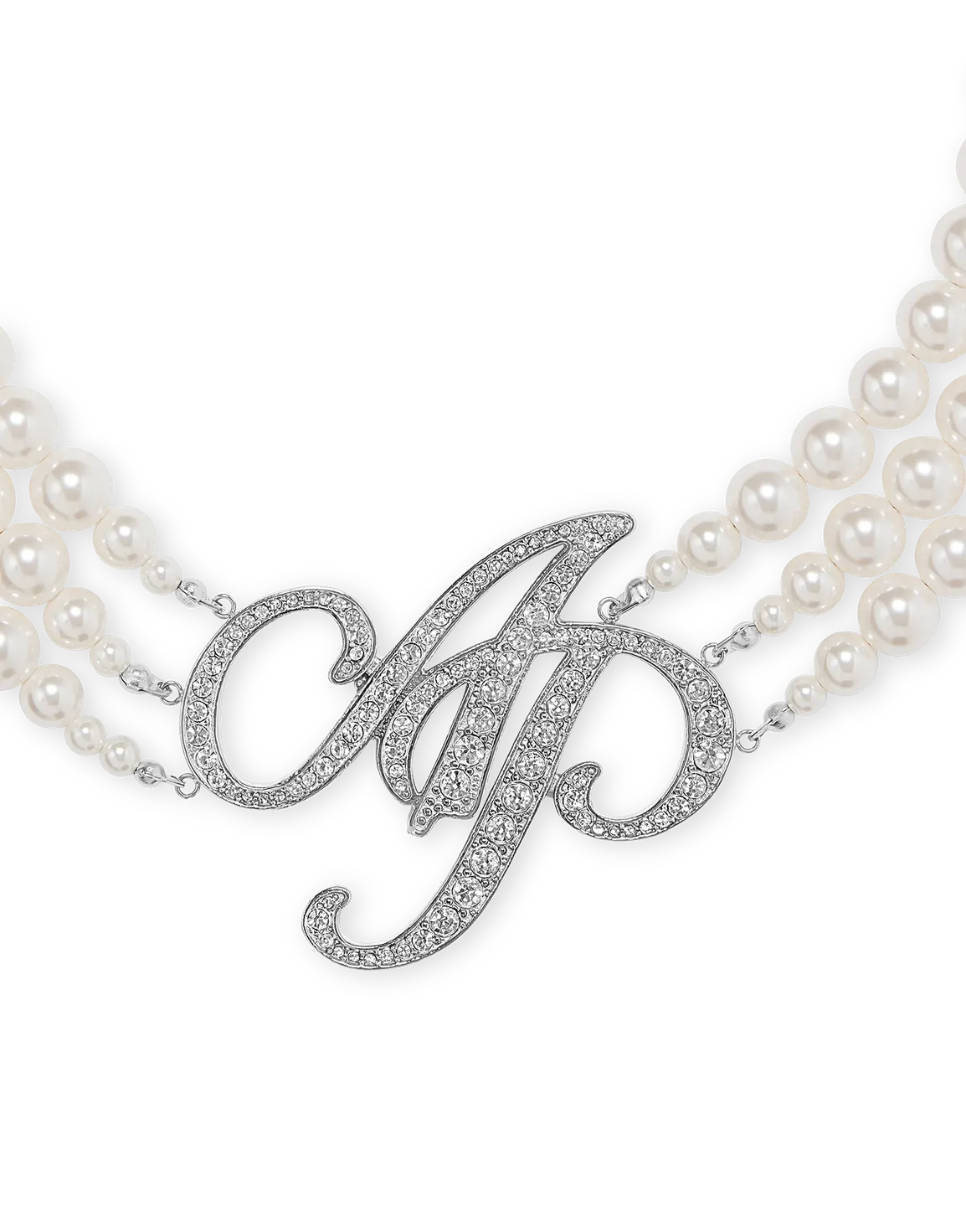 Britt Necklace Silver/Pearl | Agent Provocateur