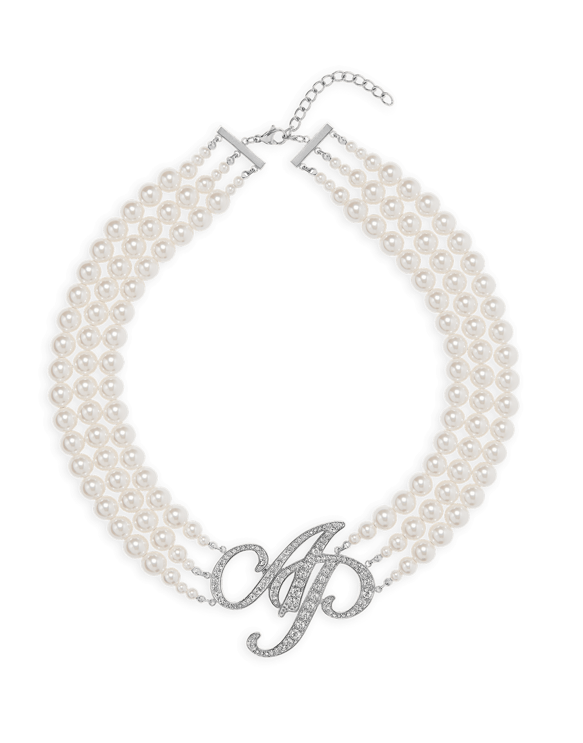 Britt Necklace Silver/Pearl | Agent Provocateur