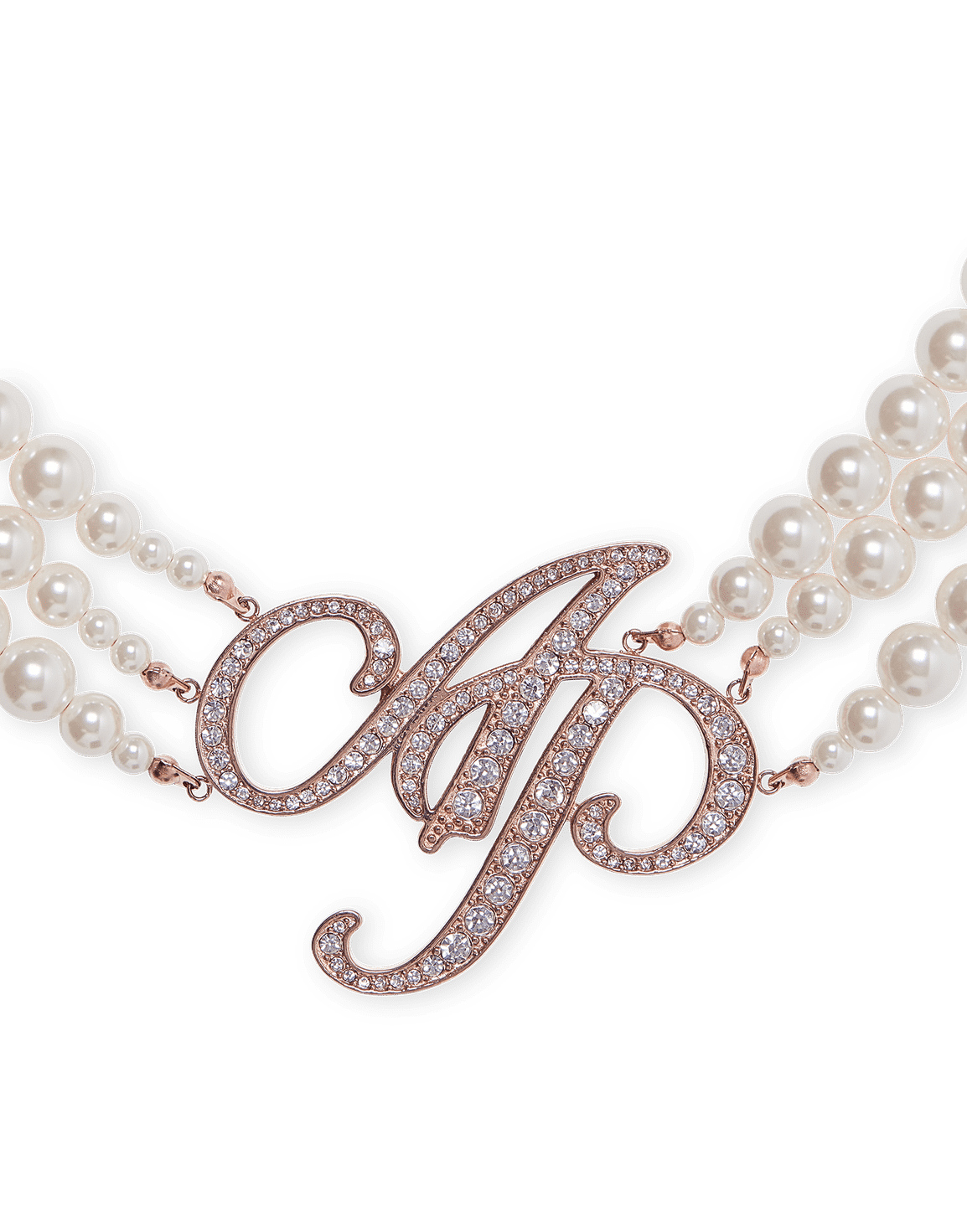 Britt Necklace Rose Gold/Pearl | Agent Provocateur