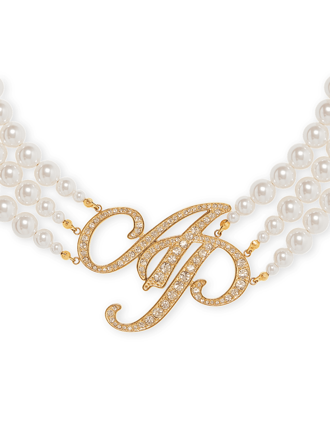 Britt Necklace Gold/Pearl | Agent Provocateur