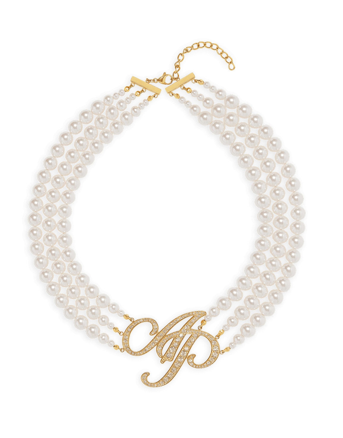 Britt Necklace Gold/Pearl | Agent Provocateur