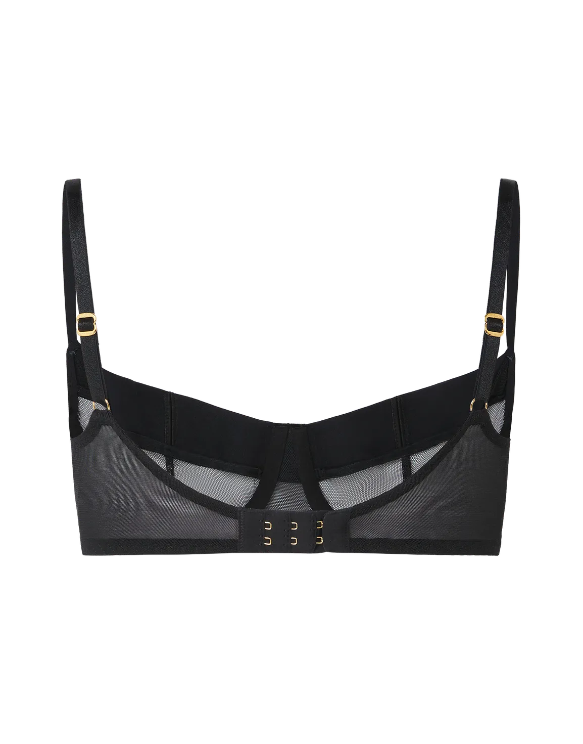 Caity Demi Cup Underwired Bra Black | Agent Provocateur