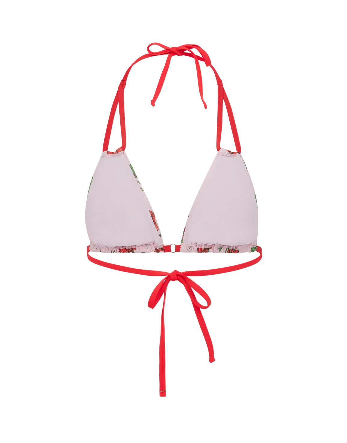 Calli Bikini Top Baby Pink / Red | Agent Provocateur