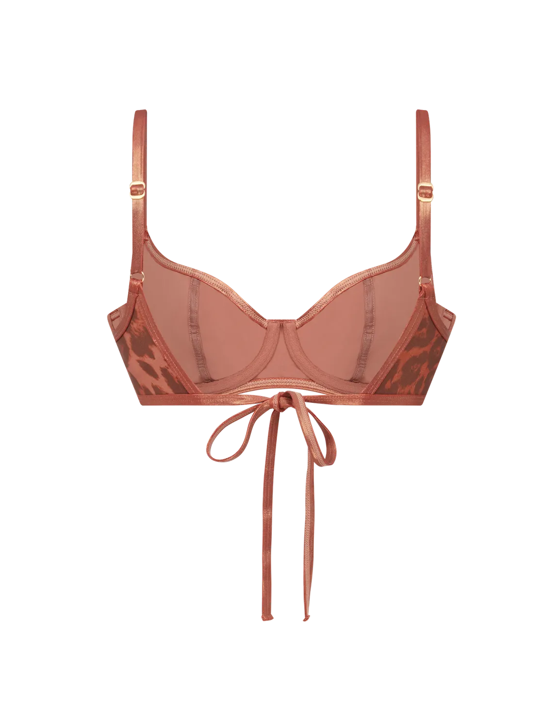 Cayla Underwire Bikini Top Black/Leopard | Agent Provocateur