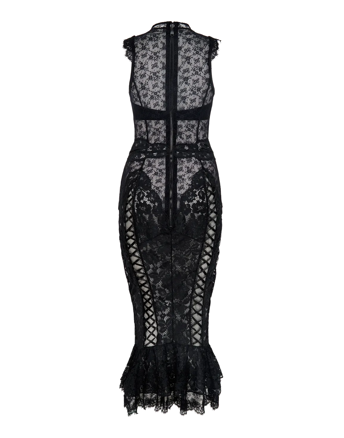 Chrissi Long Dress Black | Agent Provocateur
