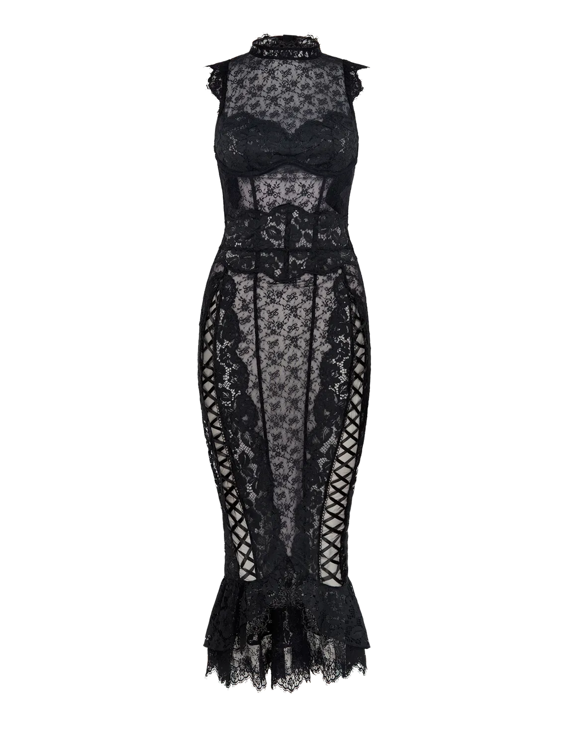 Chrissi Long Dress Black | Agent Provocateur