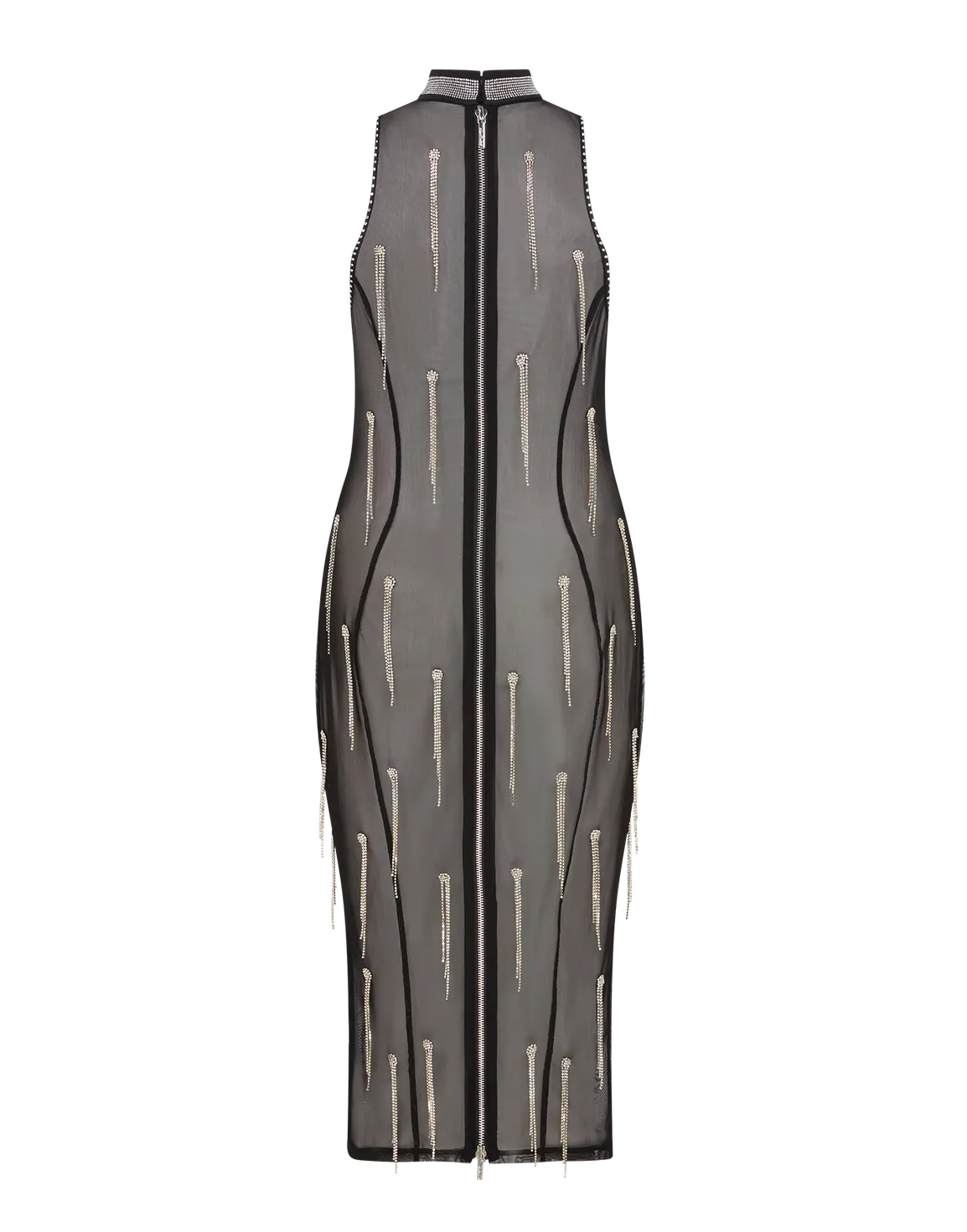 Crystalina Midi Dress Black | Agent Provocateur