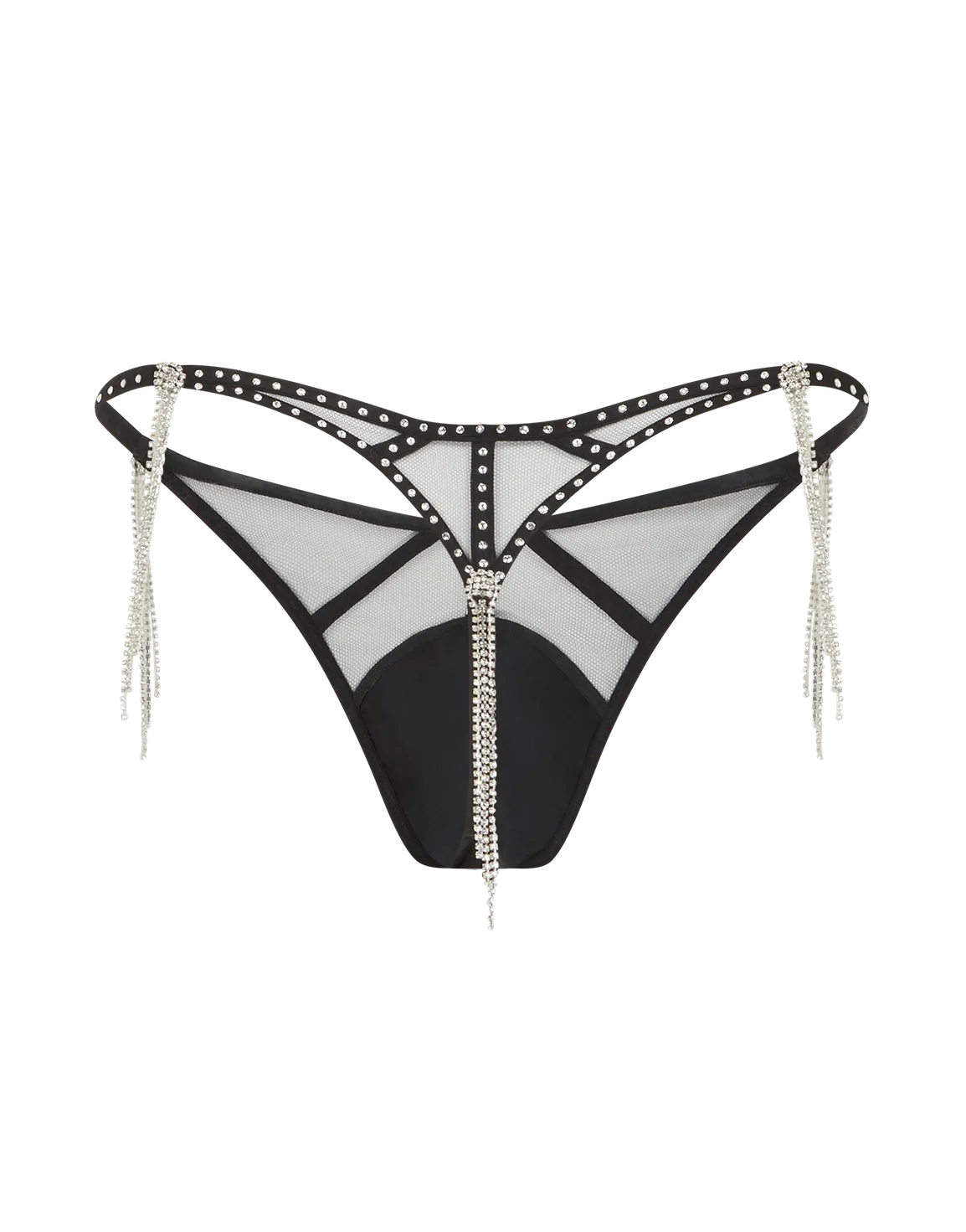 Crystalina Thong Black | Agent Provocateur