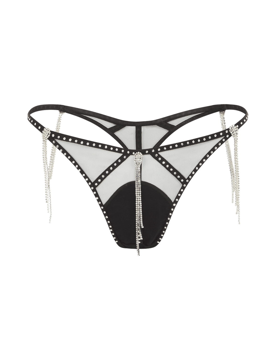 Crystalina Thong Black | Agent Provocateur