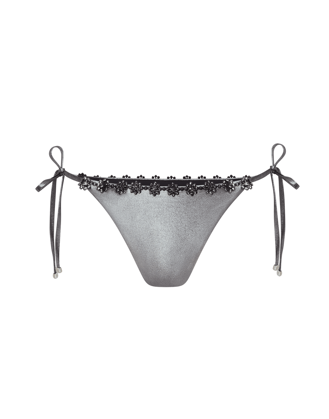 Maiya Bikini Thong Black/Silver | Agent Provocateur