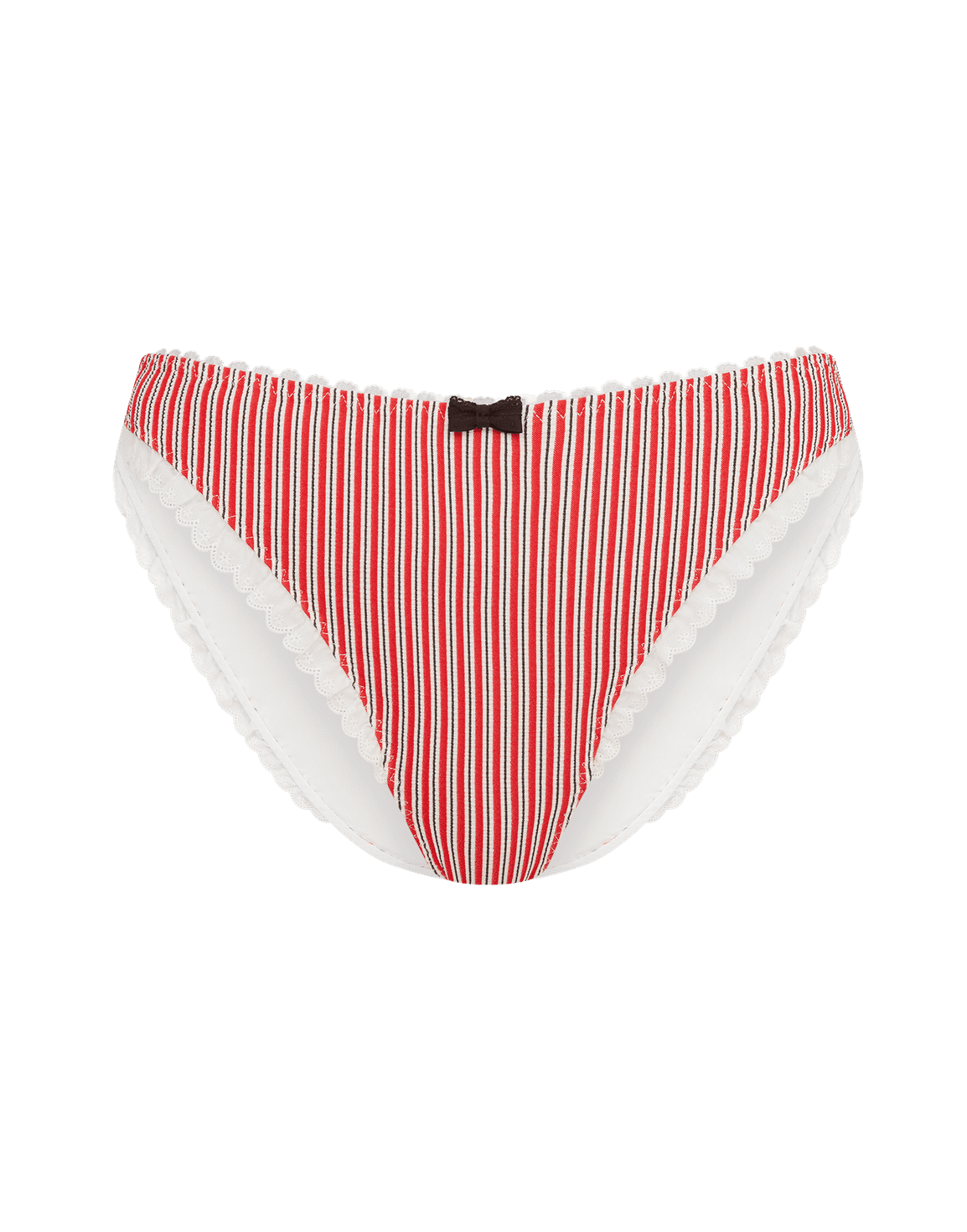 Milli Bikini Bottoms  White/Red | Agent Provocateur