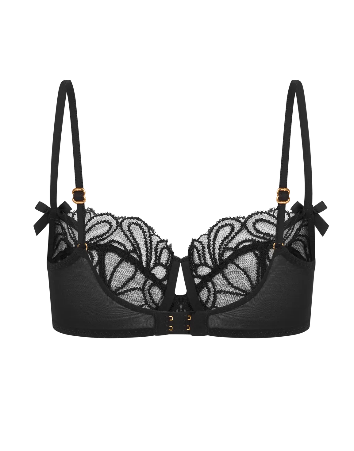 Nelle Balconette Underwired Bra Black | Agent Provocateur