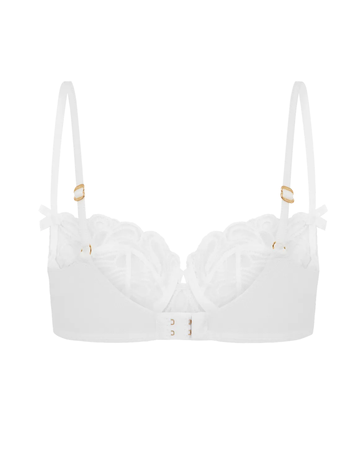 Nelle Balconette Underwired Bra White | Agent Provocateur