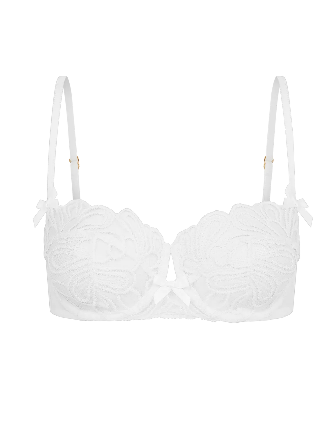 Nelle Balconette Underwired Bra White | Agent Provocateur