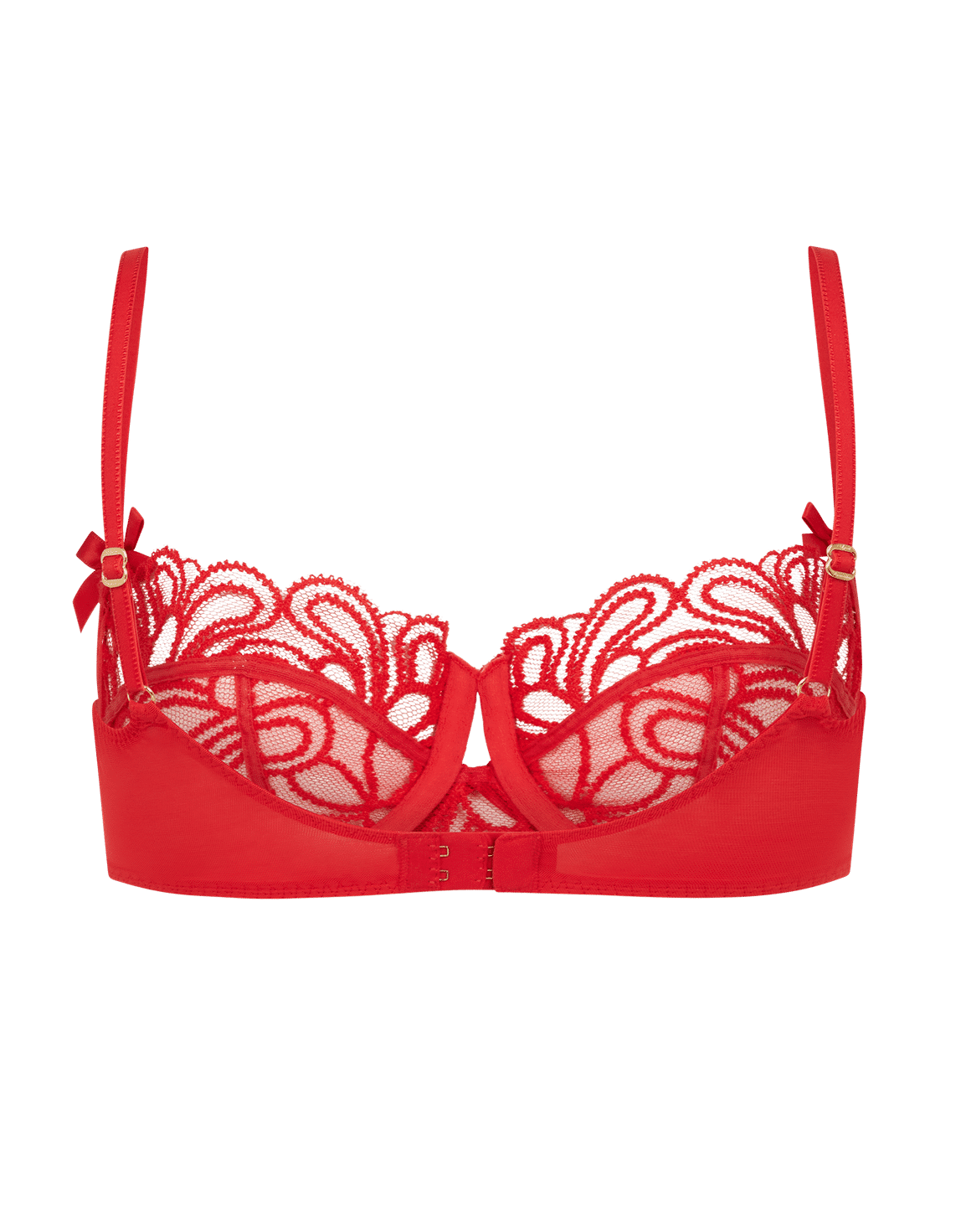 Nelle Balconette Underwired Bra Red | Agent Provocateur