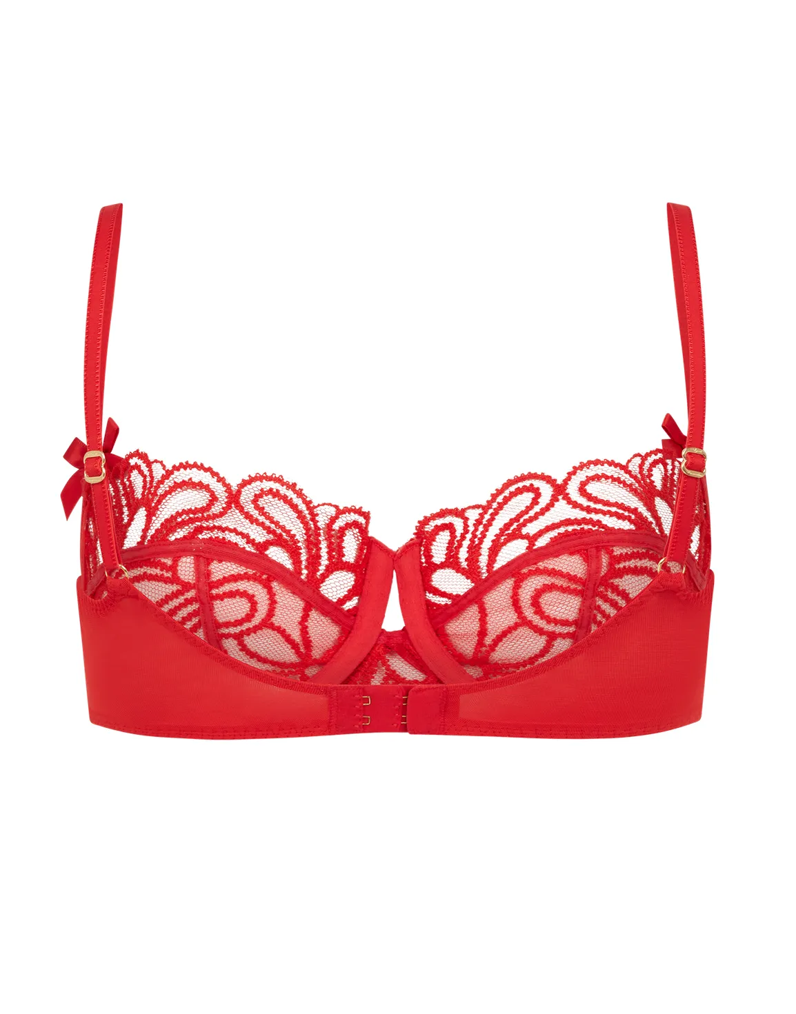 Nelle Balconette Underwired Bra Red | Agent Provocateur