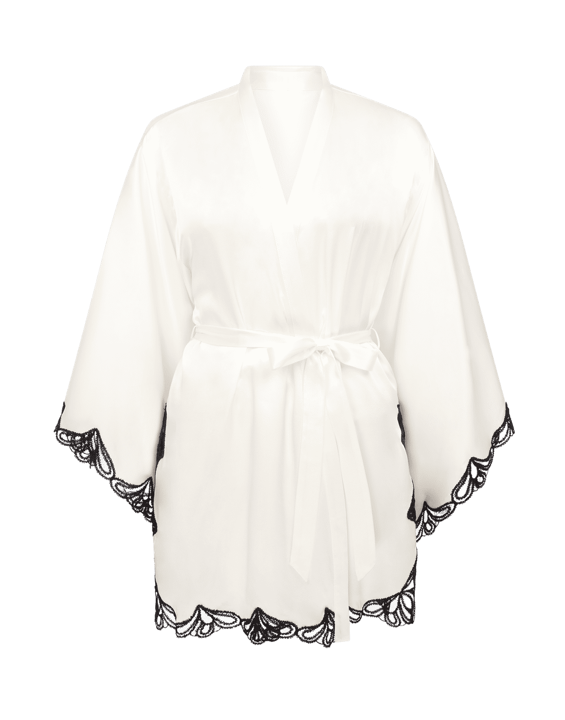 Nelle Kimono Ivory/Black | Agent Provocateur