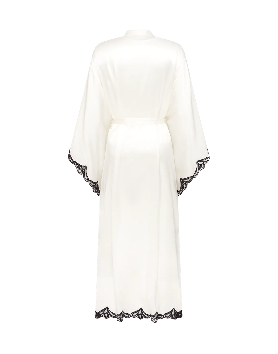 Nelle Long Gown  Ivory/Black | Agent Provocateur
