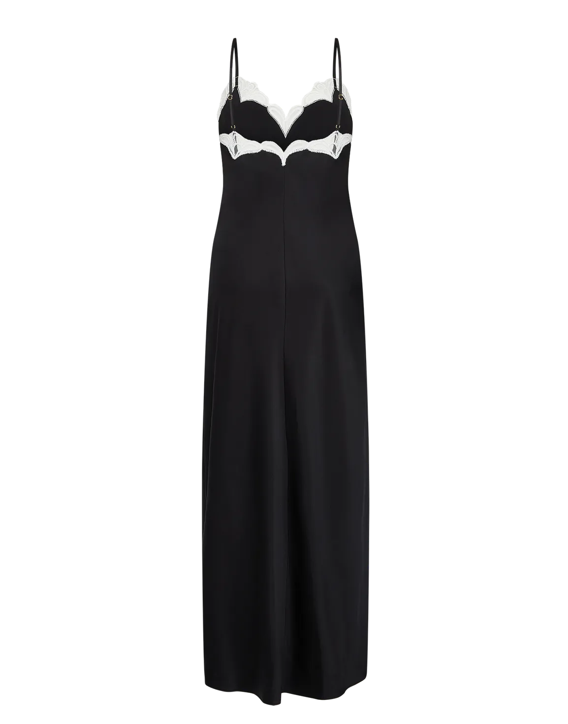 Nelle Long Slip Black/Ivory | Agent Provocateur