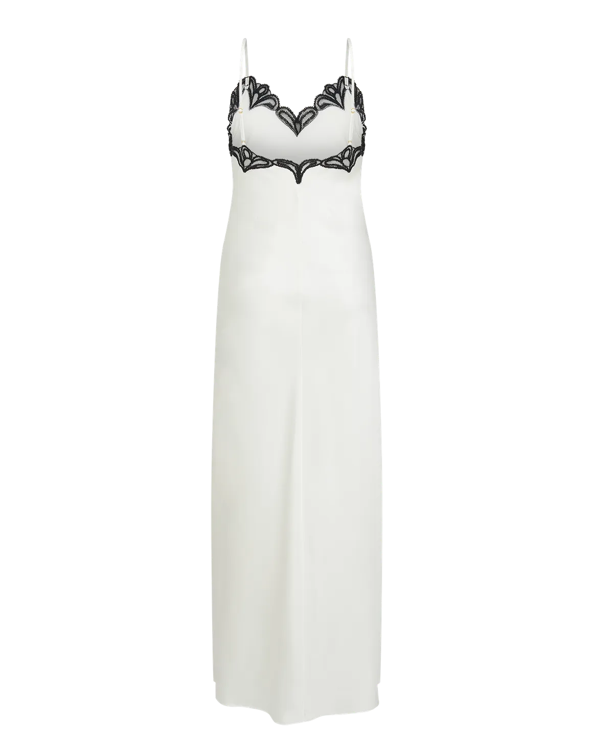 Nelle Long Slip Ivory/Black | Agent Provocateur