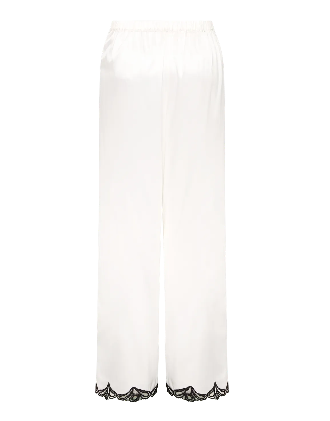 Nelle Pj Trousers Ivory/Black | Agent Provocateur