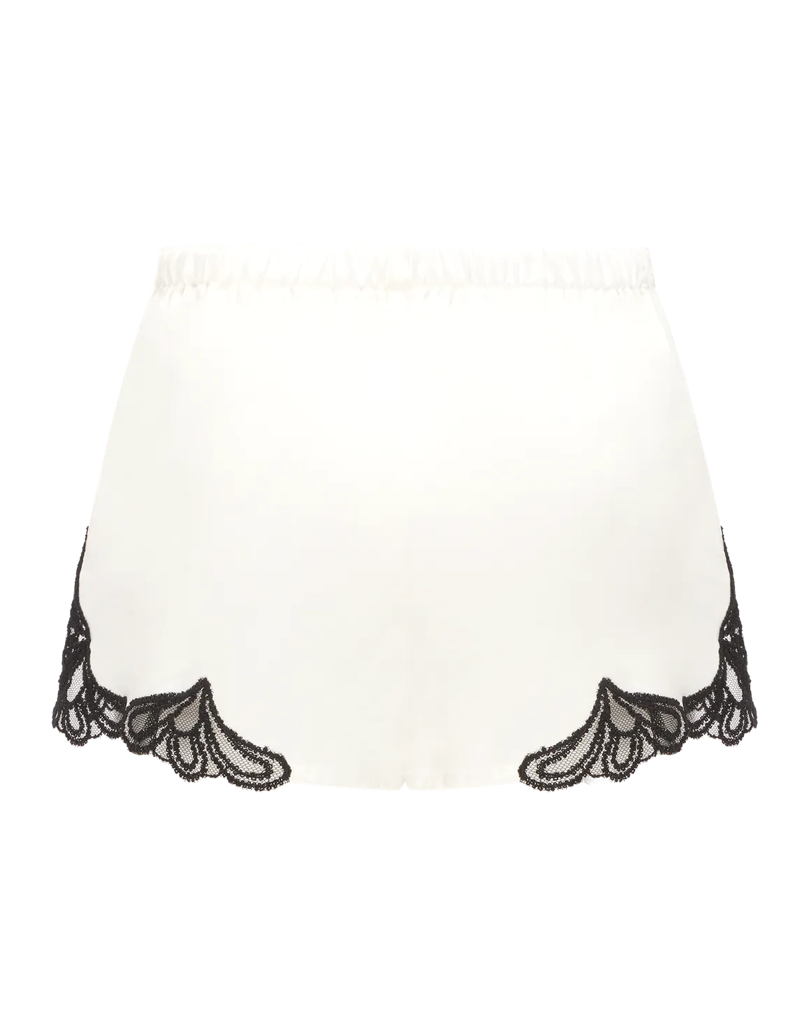 Nelle Shorts Ivory/Black | Agent Provocateur