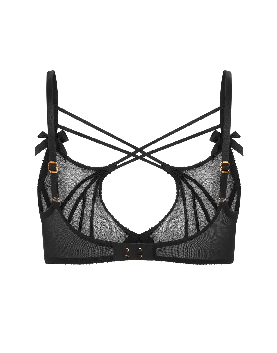 Nicki High Neck Underwired Bra Black | Agent Provocateur