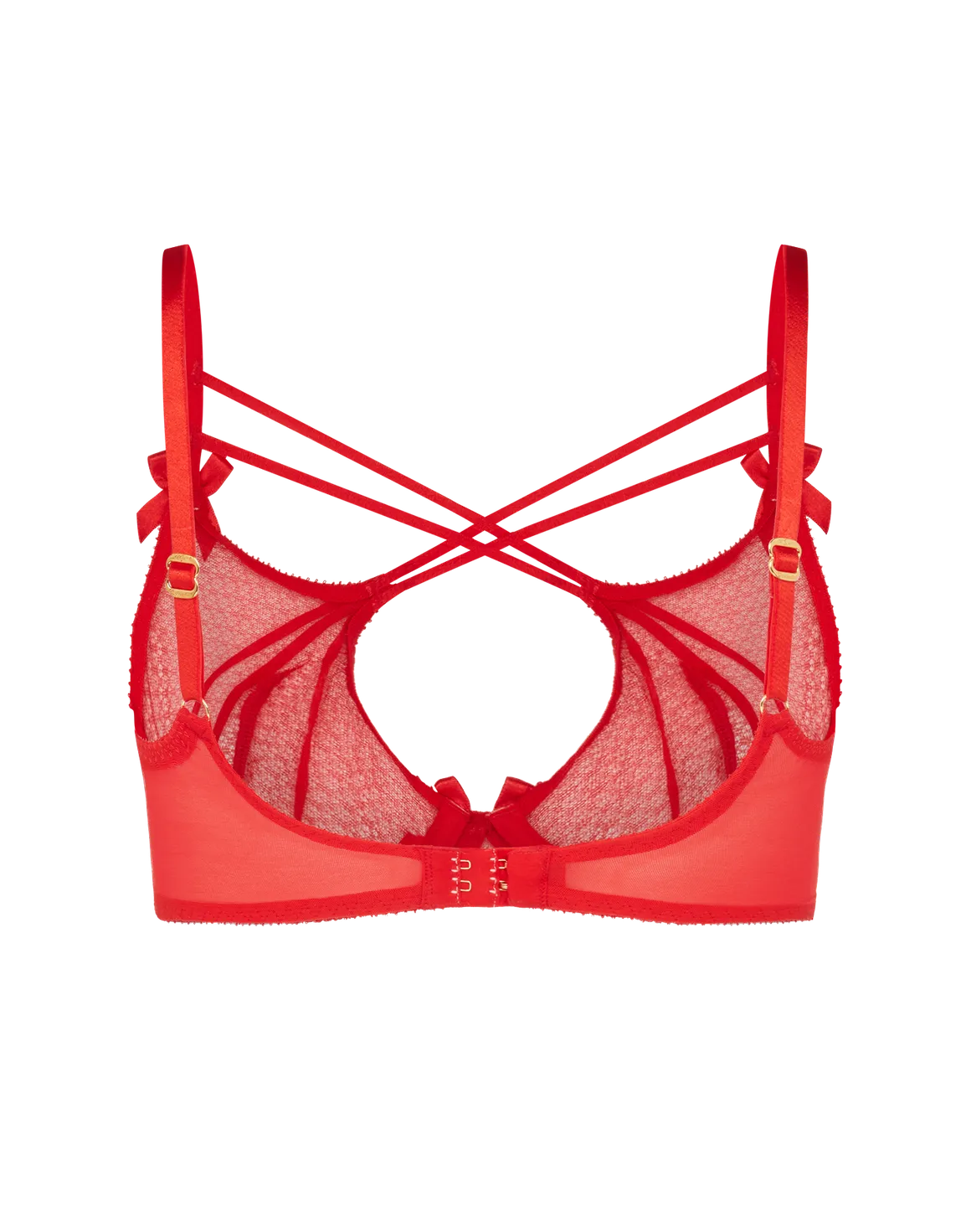 Nicki High Underwired Bra  Red | Agent Provocateur