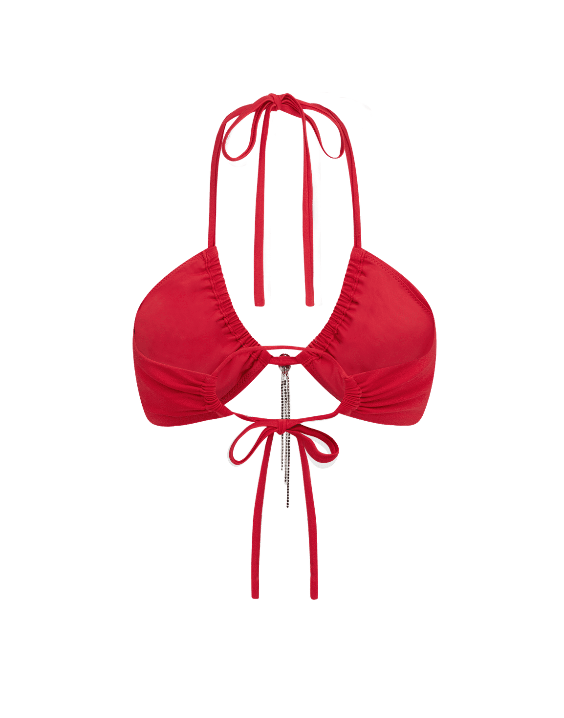 Nisha Bikini Top Red/Crystal | Agent Provocateur
