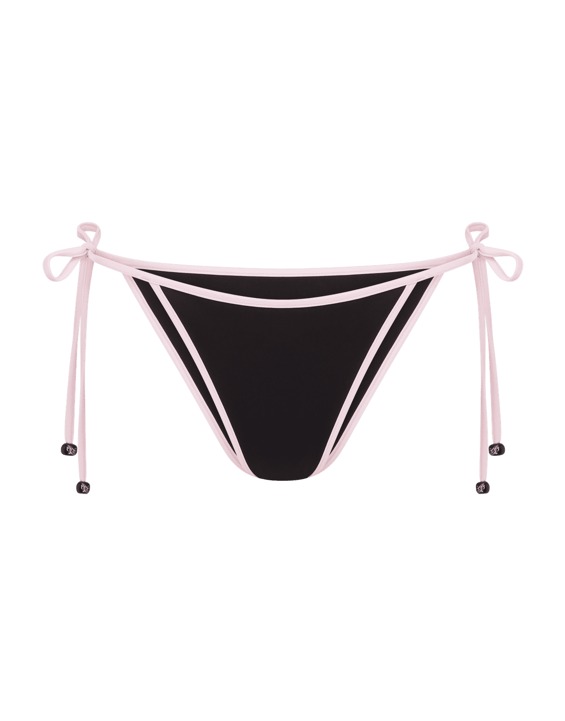 Ottie Bikini Bottom Black/Baby Pink | Agent Provocateur