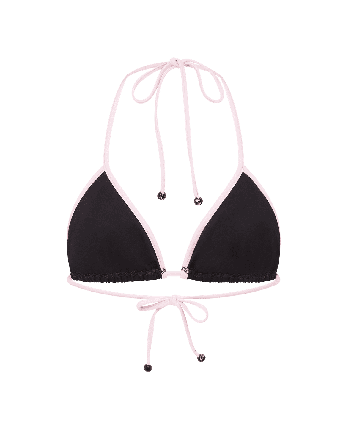 Ottie Bikini Top Black/Baby Pink | Agent Provocateur