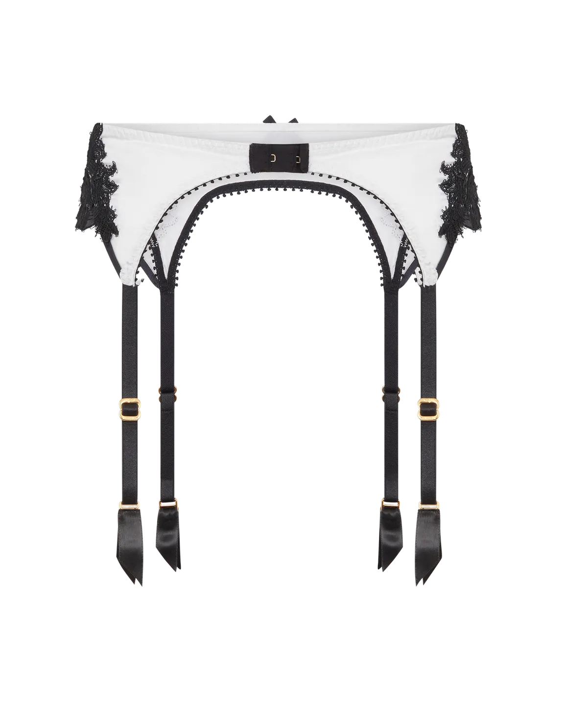 Penelopi Suspender Ivory/Black | Agent Provocateur