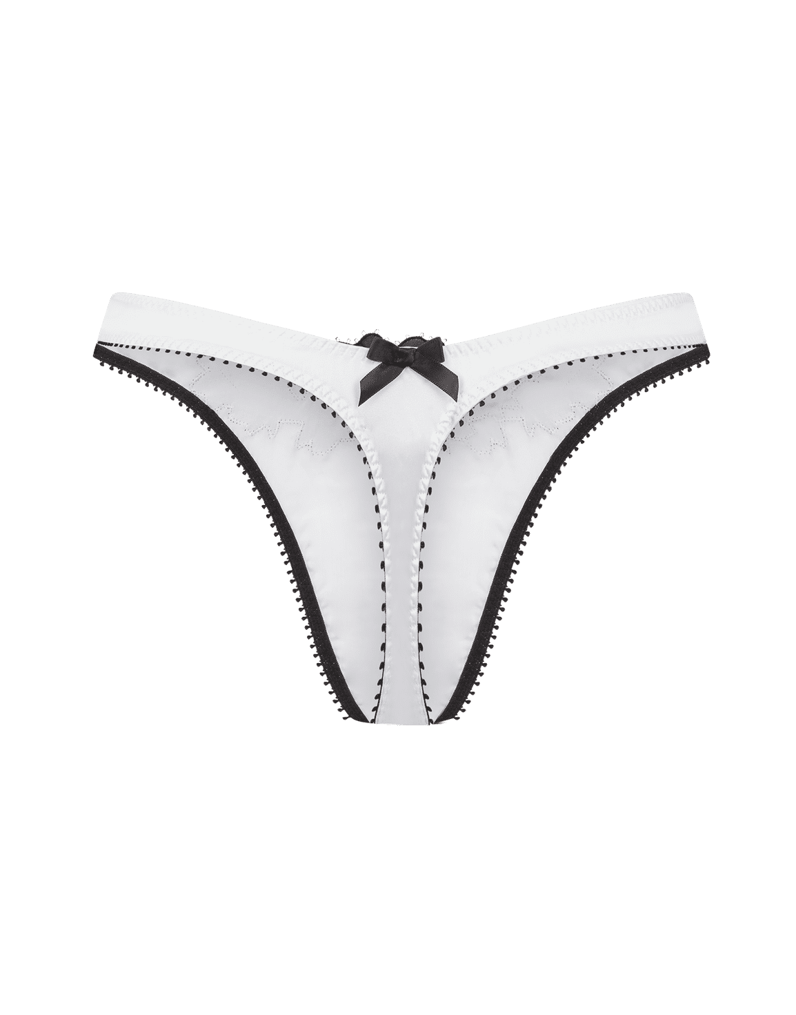 Penelopi Thong Ivory/Black | Agent Provocateur